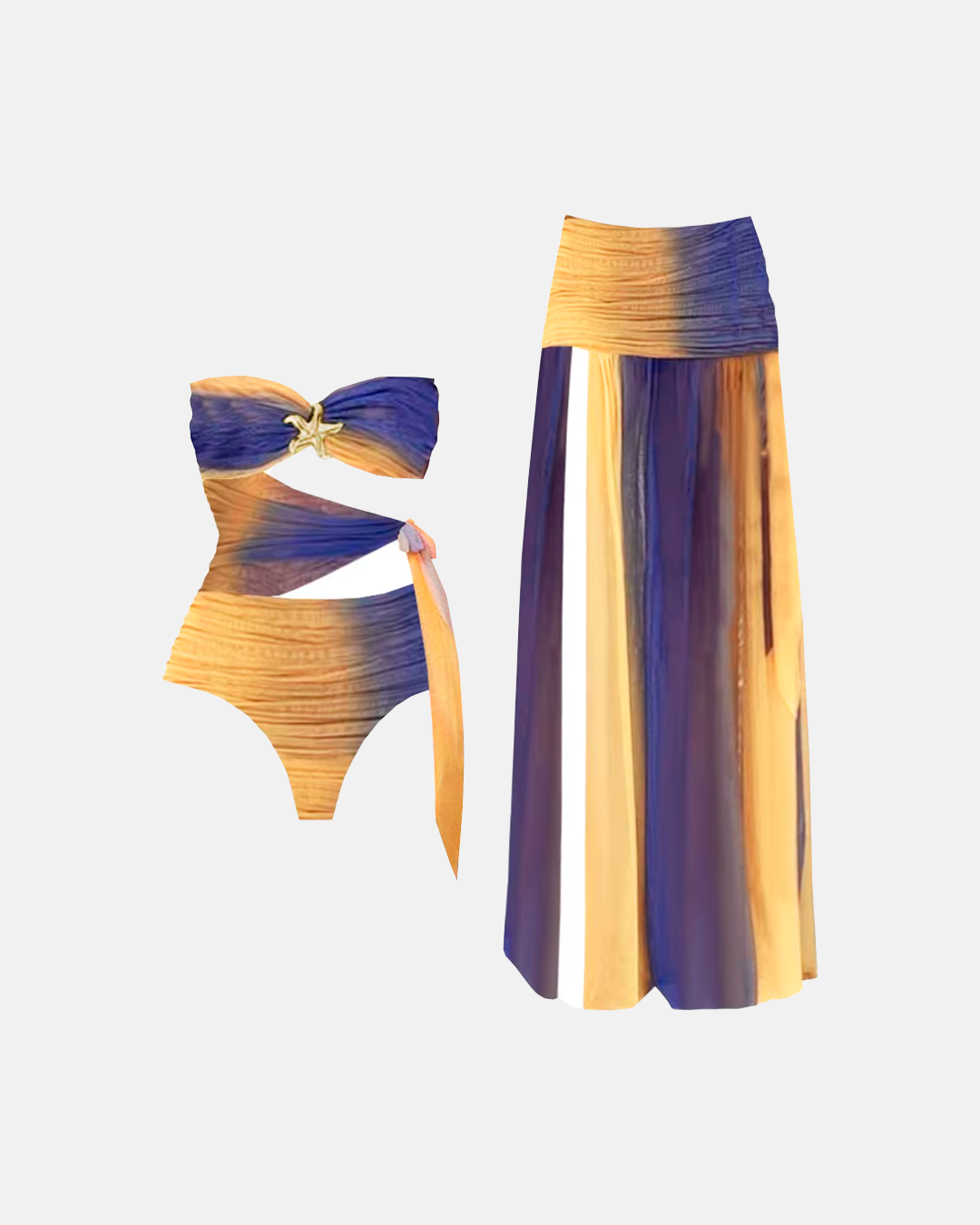 Conjunto Feminino 3 Peças Top Saia  - Aurora