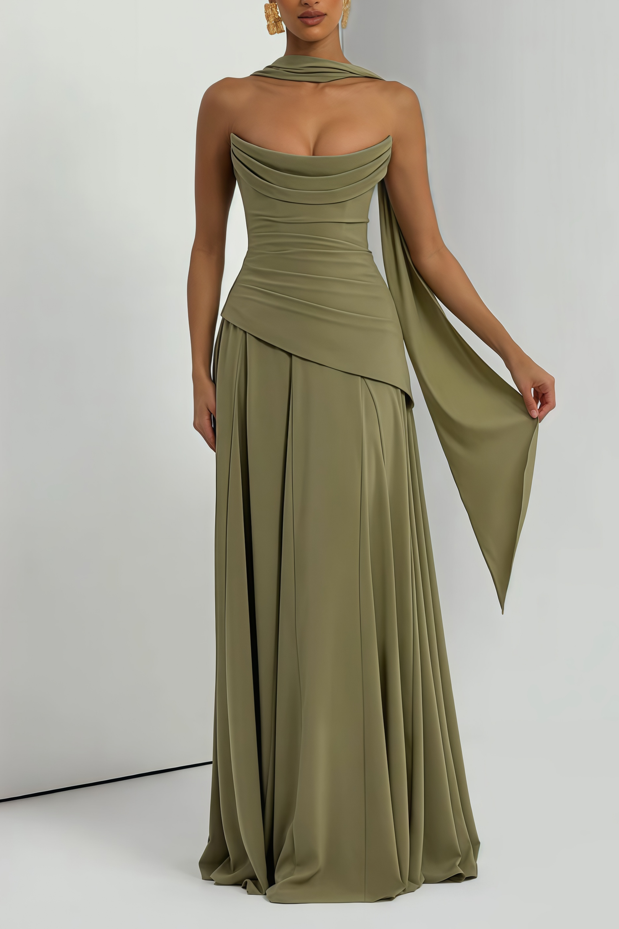 Vestido Longo Romane  – Elegância e Charme Atemporal