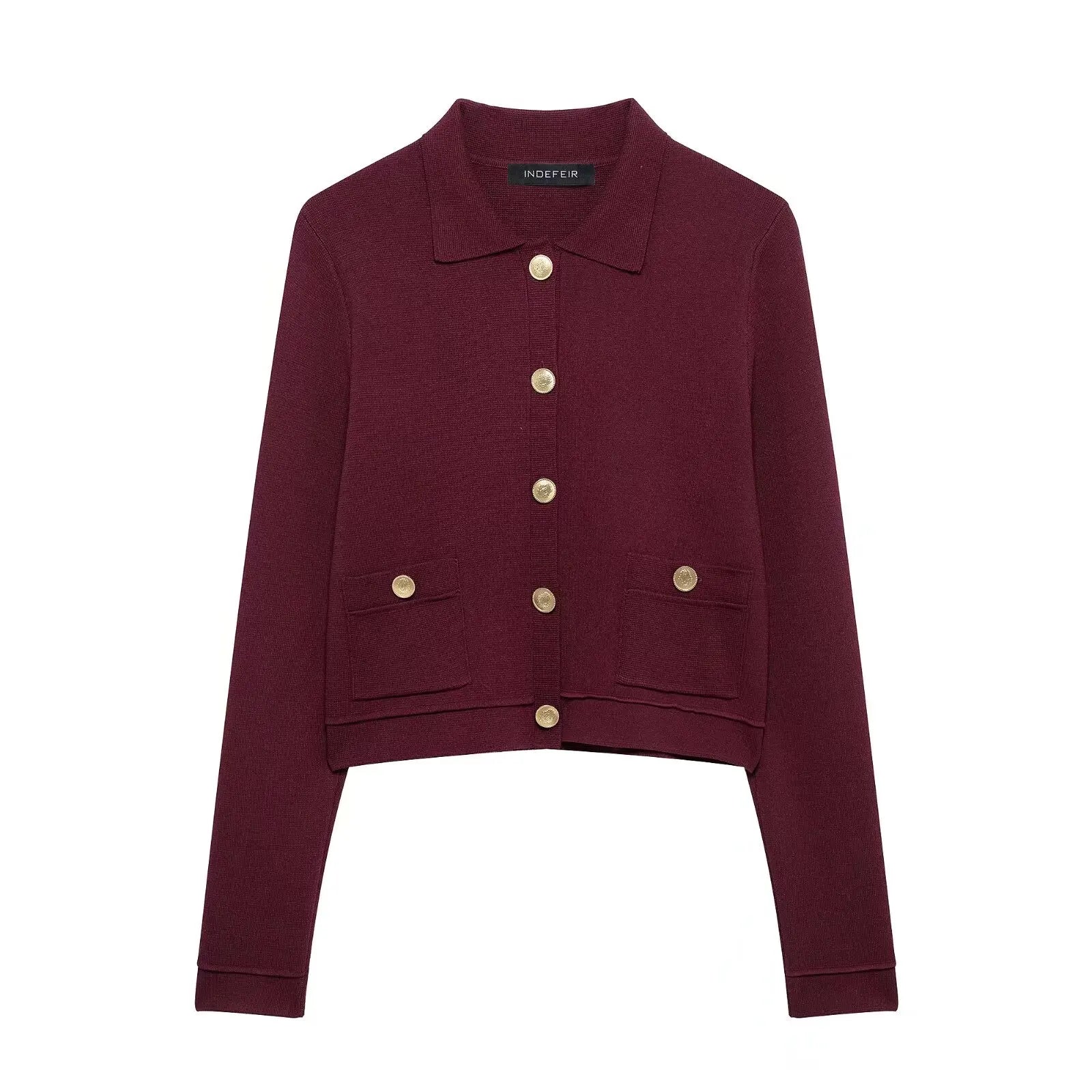Conjunto Luxo Vermelho em Malha de Alta Densidade – Cardigã e Saia