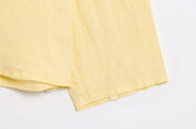 Conjunto Estilo Resort: Camisa Oversized e Short Curto com Bolsos