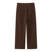 Conjunto de Alta Sastria com Colete Alongado, Faixa Regulável e Calça Fluida