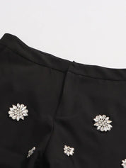 Conjunto de Alfaiataria Escultural com Blazer e Calça com Cristais