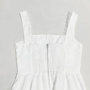 Vestido Elegante de Verão com Decote Quadrado - Leveza e Sofisticação