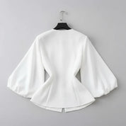 Camisa bordada a mão - elegante sofisticada