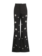 Conjunto de Alfaiataria Escultural com Blazer e Calça com Cristais