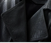 Trench Coat em Pelica de Carneiro com Cinto Integrado