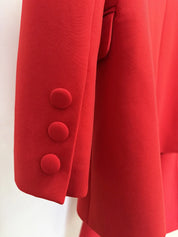 Conjunto de Alfaiataria 2 Peças: Blazer com Aplicação de Flor 3D e Calça