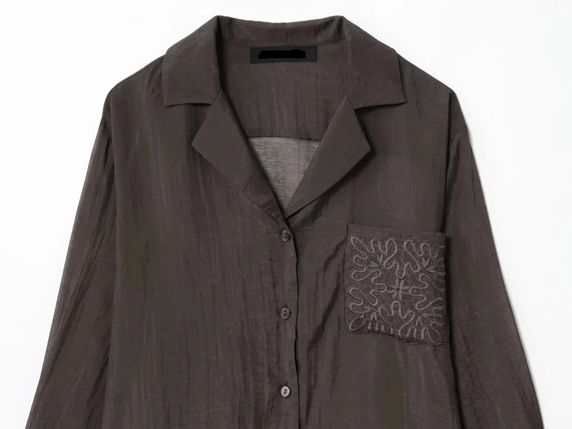 Camisa Elegante de Manga Longa – Modelagem Solta e Minimalista