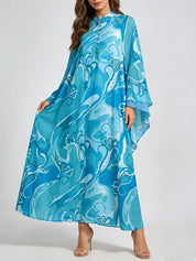 Vestido Longo Fluido Estampado