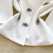 Camisa bordada a mão - elegante sofisticada