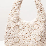 Bolsa de Ombro Trançada Vazado Artesanal – Estilo Premium para Praia e Viagens