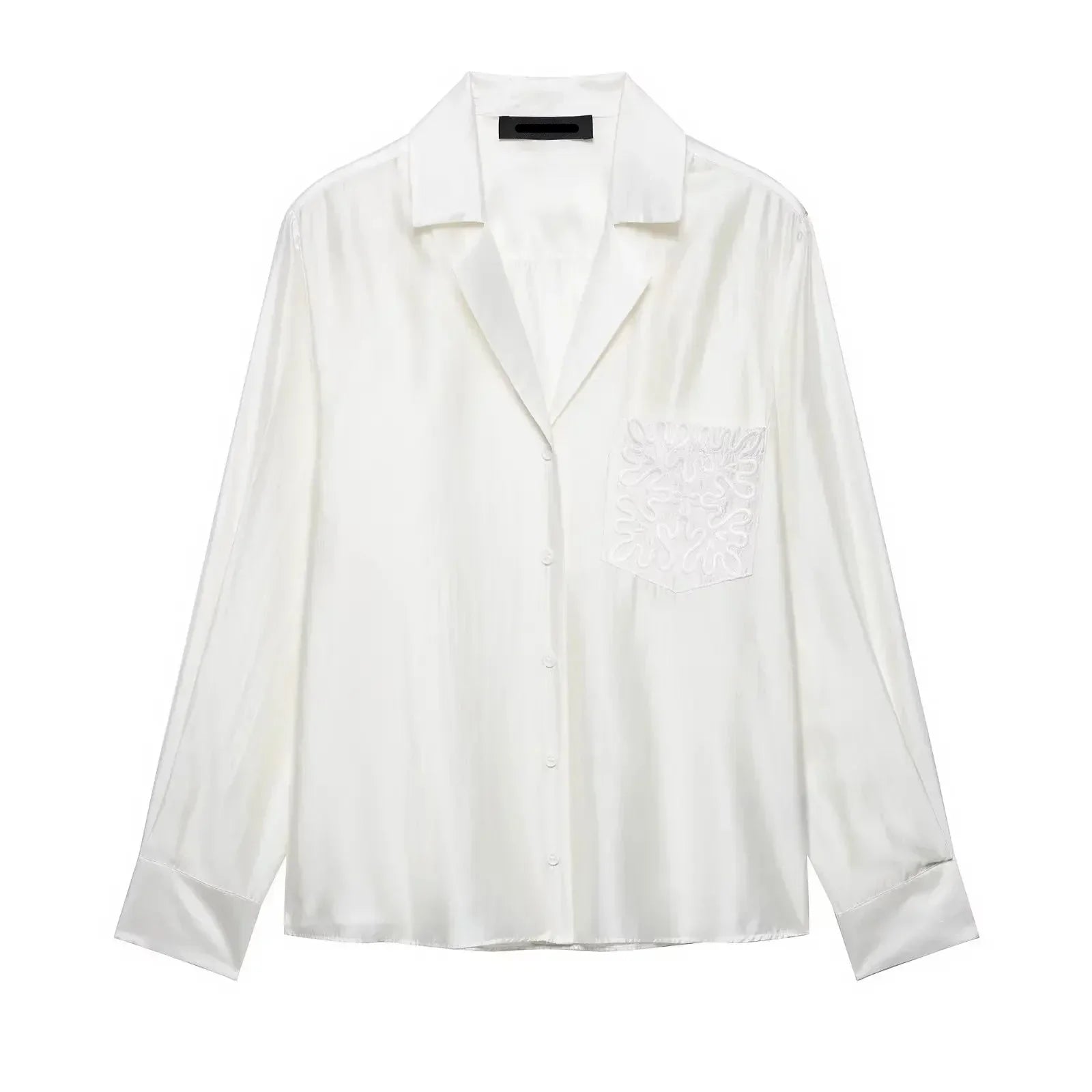 Camisa Elegante de Manga Longa – Modelagem Solta e Minimalista