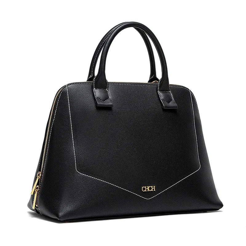 Bolsa CHCH Estruturada de Ombro com Amplo Espaço Interno e Acabamento Sofisticado