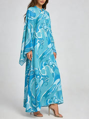 Vestido Longo Fluido Estampado