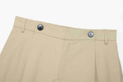 Conjunto Streetwear Elegante: Casaco Estruturado com Cinto e Shorts de Alfaiataria