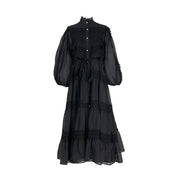 Valentina | Vestido Longo em Renda Artesanal com Aplicação de Pérolas
