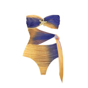 Conjunto Feminino 3 Peças Top Saia  - Aurora