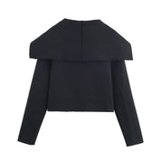 Cardigan Modal Curto com Gola Marinheiro Imponente