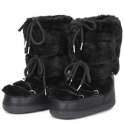 Botas de Neve com Peles Sintéticas – Plataforma Elegante e Conforto Aveludado