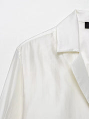 Camisa Elegante de Manga Longa – Modelagem Solta e Minimalista