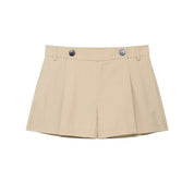 Conjunto Streetwear Elegante: Casaco Estruturado com Cinto e Shorts de Alfaiataria