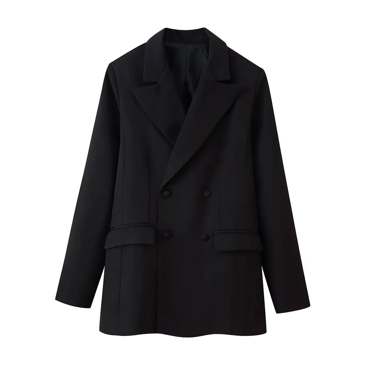 Conjunto Blazer Transpassado e Saia Evasê em Renda Trabalhada
