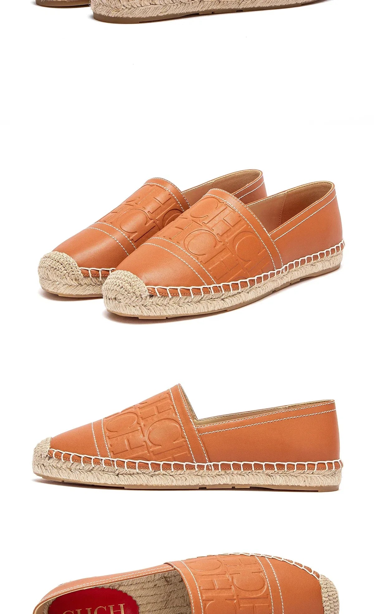 Mocassim CHCH de Couro – Estilo Retrô, Luxo Leve, Bico Redondo e Salto Baixo Confortável