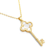 Colar CHCH Elegante Bicolor com Zircônias Delicadamente Cravadas e Pingente Sofisticado Ajustável