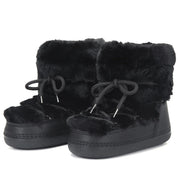 Botas de Neve com Peles Sintéticas – Plataforma Elegante e Conforto Aveludado