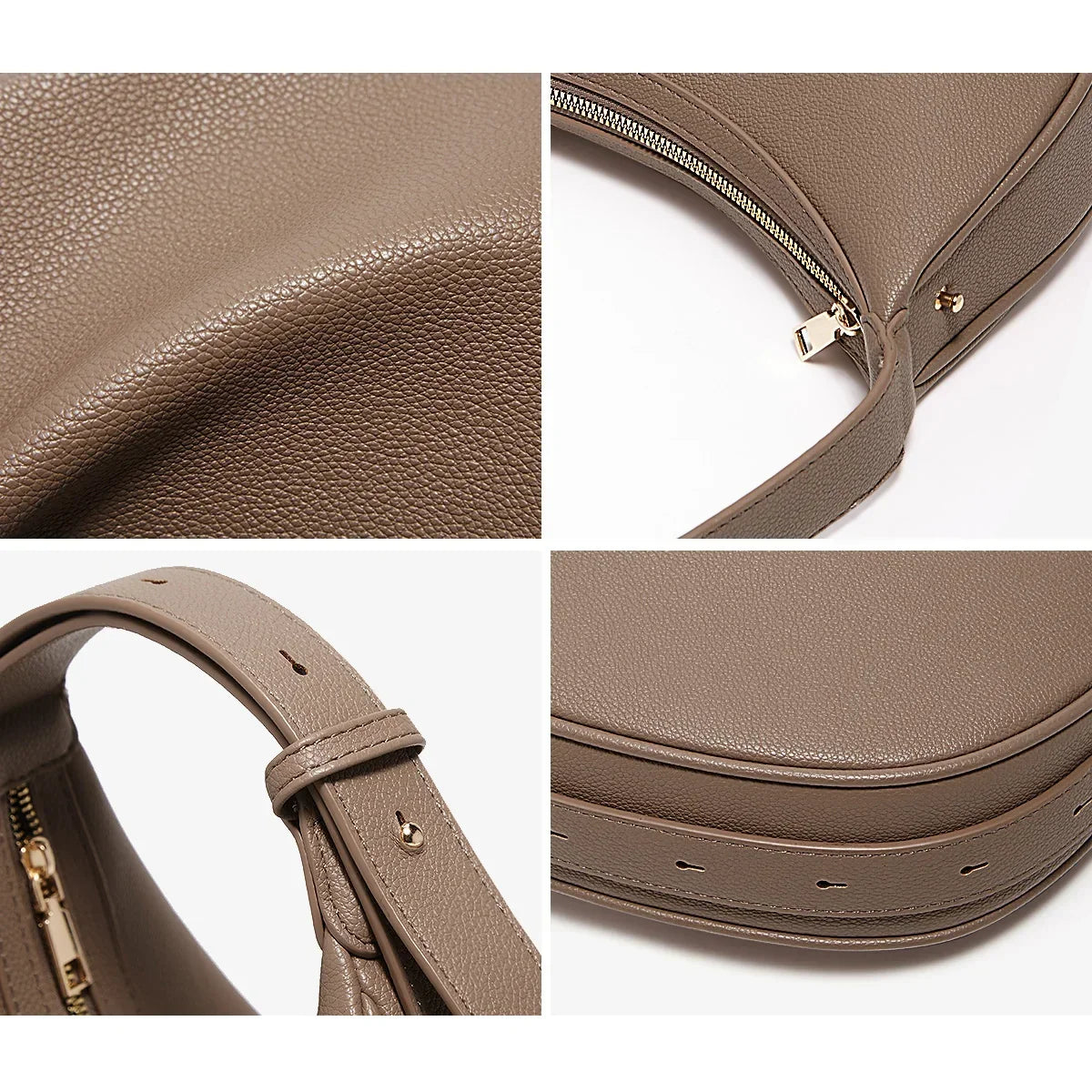 Bolsa  – Modelo Meia-Lua, Estilo Crossbody, Elegante