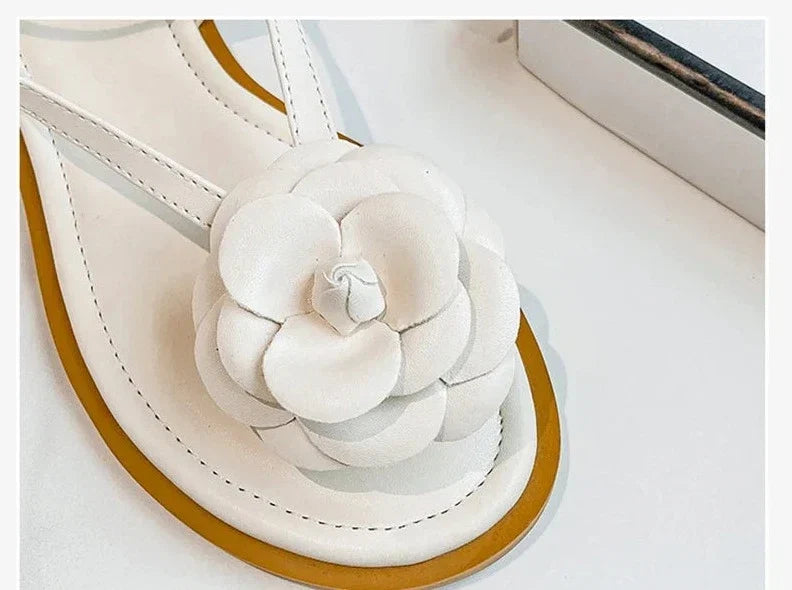 Sandalia Aplicação de Flor - Novidade