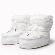 Botas de Neve com Peles Sintéticas – Plataforma Elegante e Conforto Aveludado