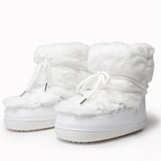 Botas de Neve com Peles Sintéticas – Plataforma Elegante e Conforto Aveludado