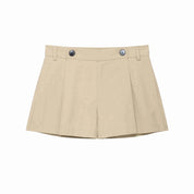 Conjunto Streetwear Elegante: Casaco Estruturado com Cinto e Shorts de Alfaiataria