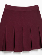 Conjunto Luxo Vermelho em Malha de Alta Densidade – Cardigã e Saia