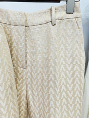 Conjunto de Luxo: Blazer e Calça em Jacquard com Monograma Exclusivo