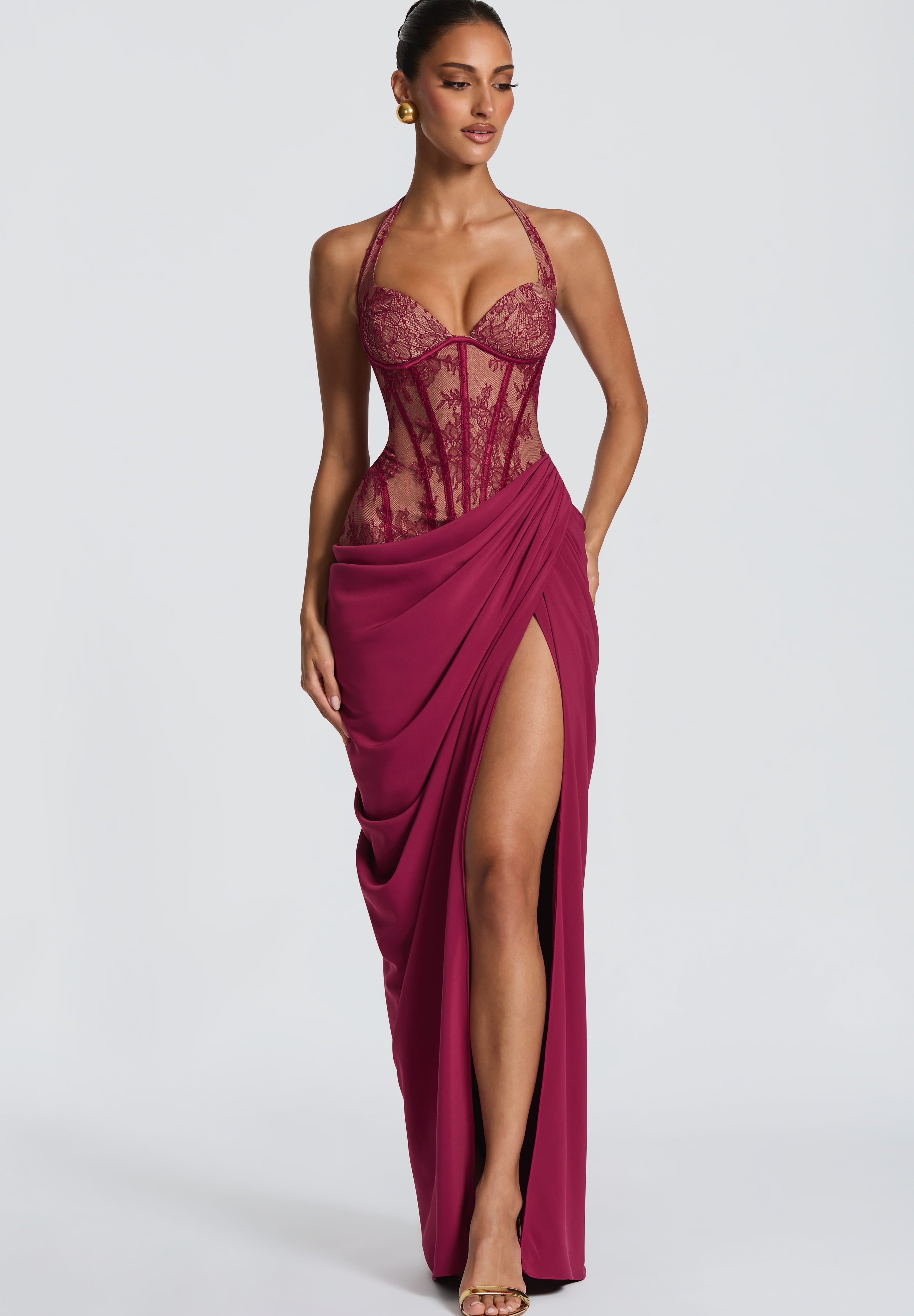 Vestido Longo Bonita - Mulberry