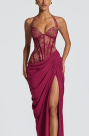 Vestido Longo Bonita - Mulberry
