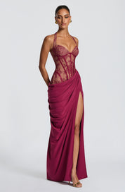 Vestido Longo Bonita - Mulberry