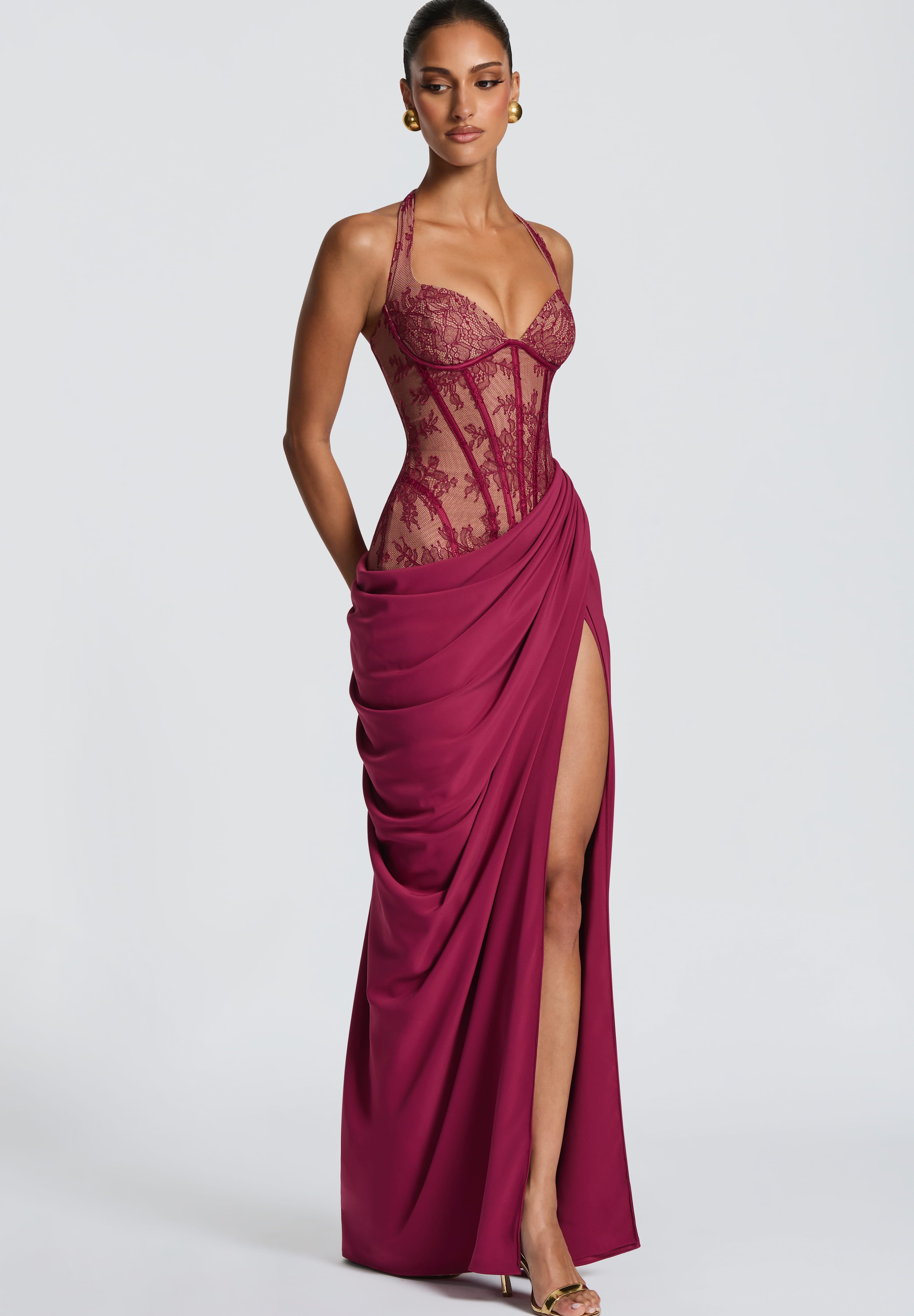 Vestido Longo Bonita - Mulberry
