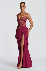 Vestido Longo Bonita - Mulberry