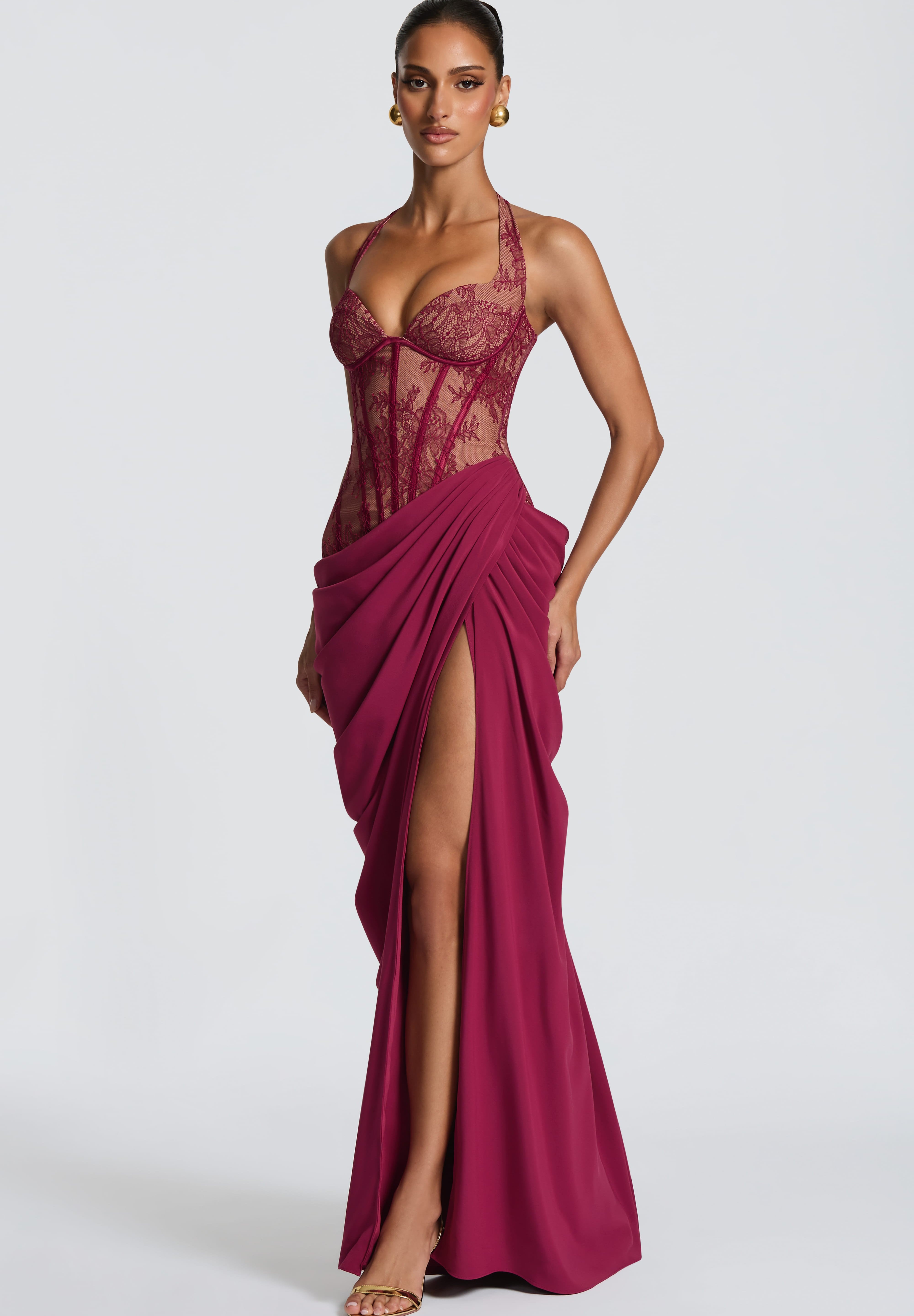 Vestido Longo Bonita - Mulberry