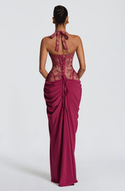 Vestido Longo Bonita - Mulberry