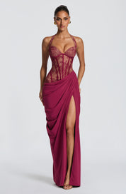 Vestido Longo Bonita - Mulberry