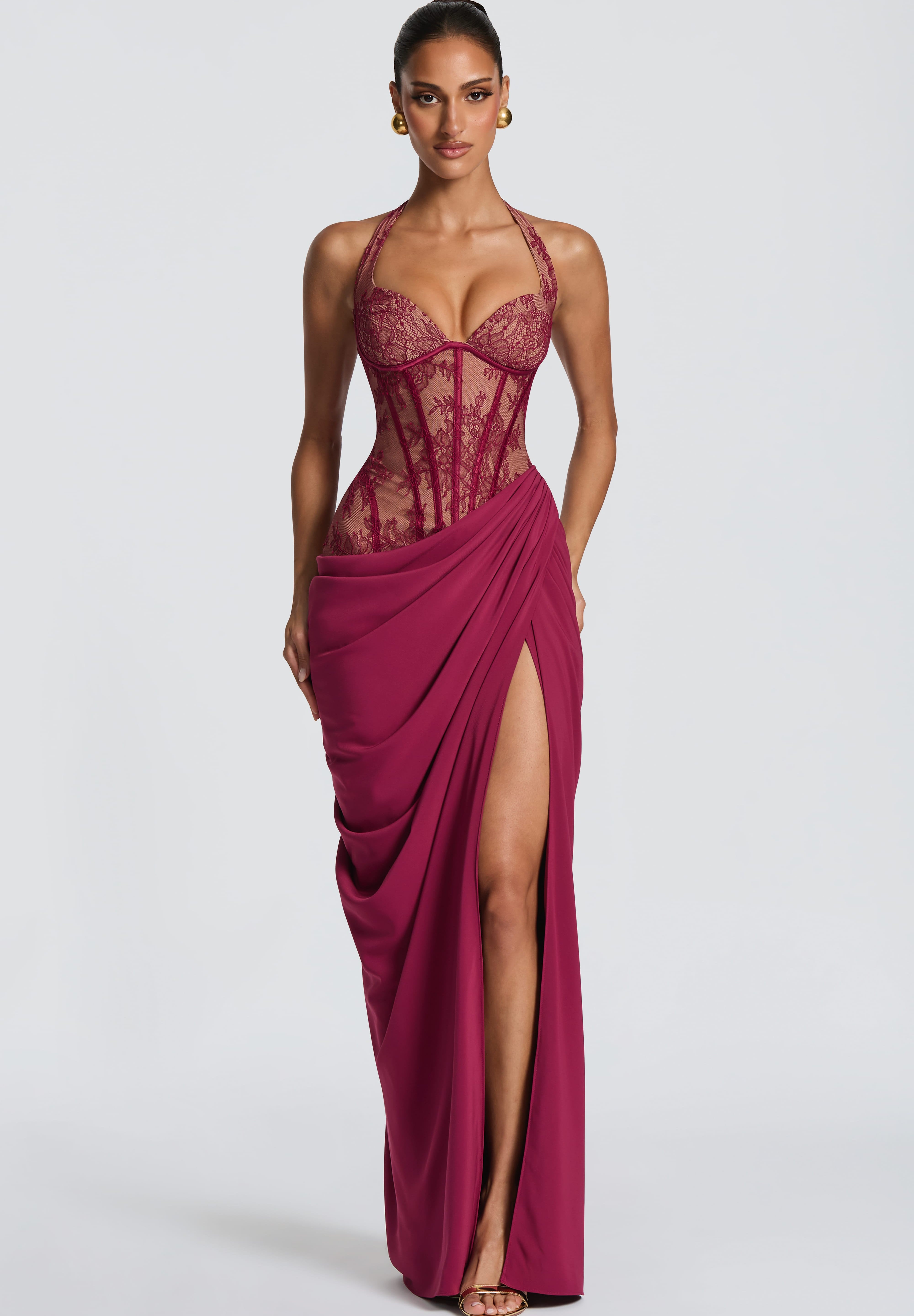 Vestido Longo Bonita - Mulberry